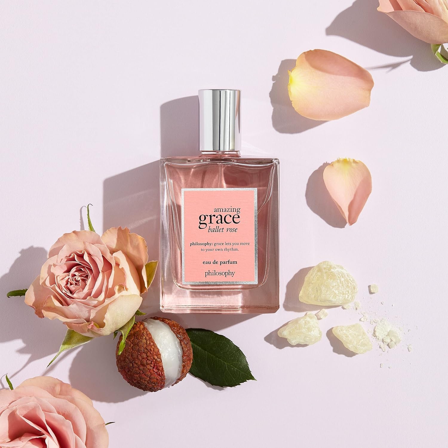 Philosophy Amazing Grace Ballet Rose Eau de Parfum for Women - Floral Perfume with Rose, Lychee & Musk Notes - Long Lasting Fragrance - 2 fl oz - Perfect for Date Nights & Special Occasions