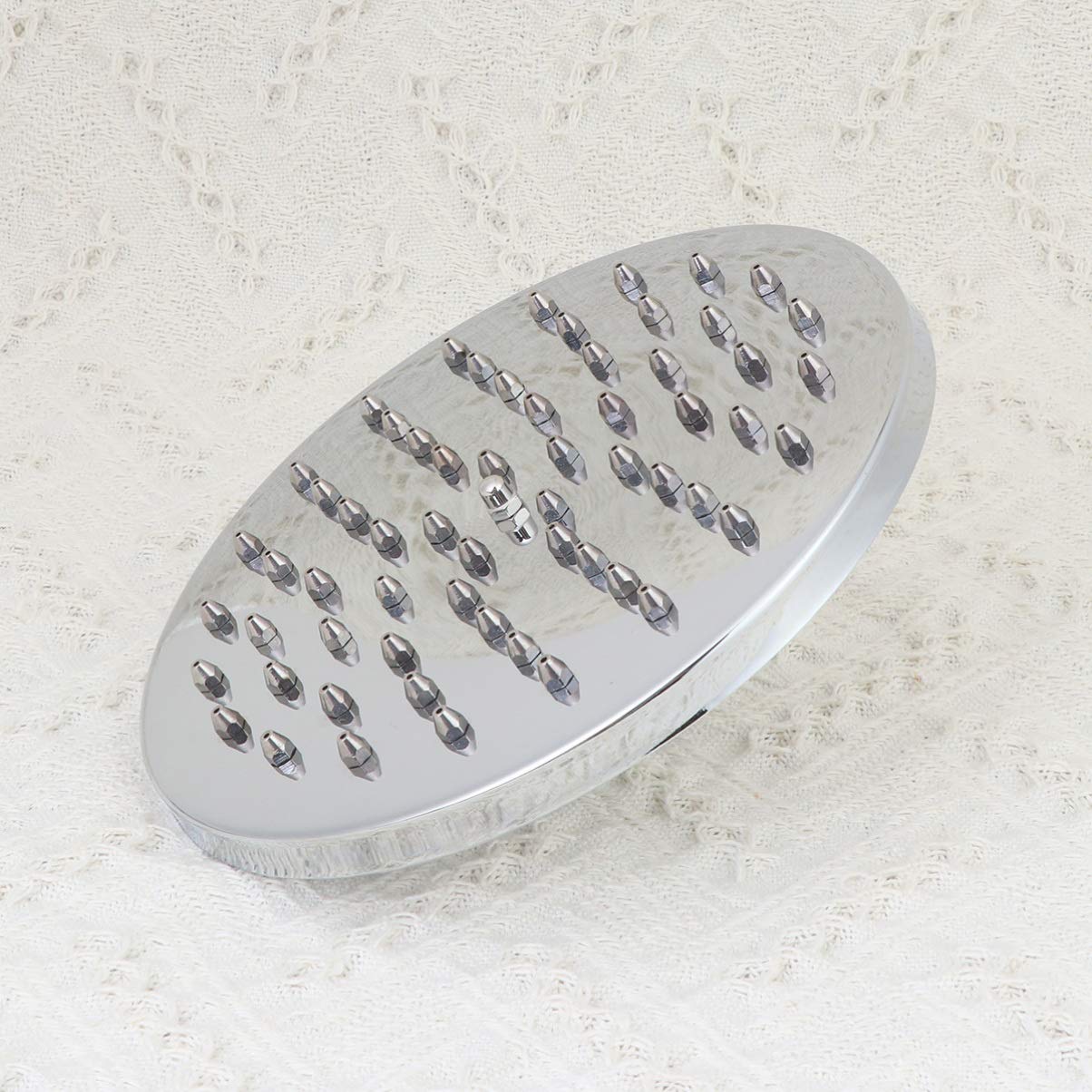 High Pressure 8-Jet Rainfall Shower Head - Stainless Steel Bathroom Spray with Boost Technology for Powerful Water Flow | Perfect for Spa-Like Relaxation & Water Conservation