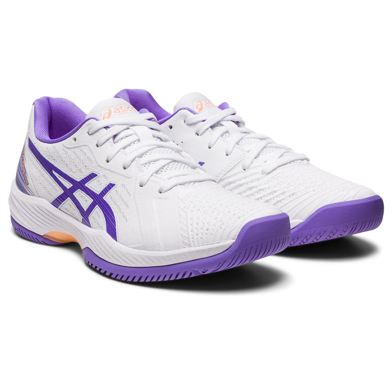 ASICS Solution Swift FF Women's Tennis Shoes - Lightweight Performance Court Shoes for Women (White/Purple) | Perfect for Competitive Matches & Training Sessions