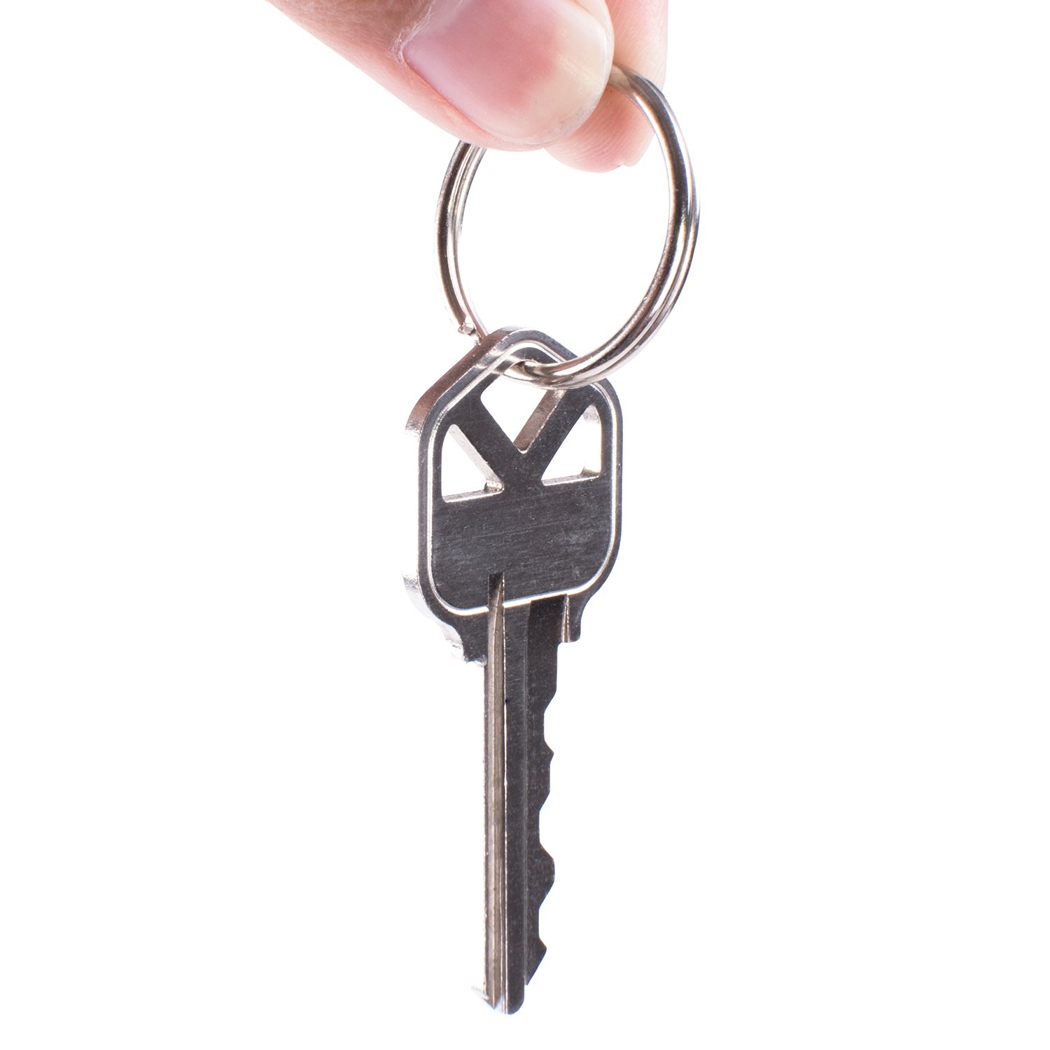 25mm Nickel Split Key Rings - 200pcs for Keys, Crafts & Lanyards - Home & Office Use