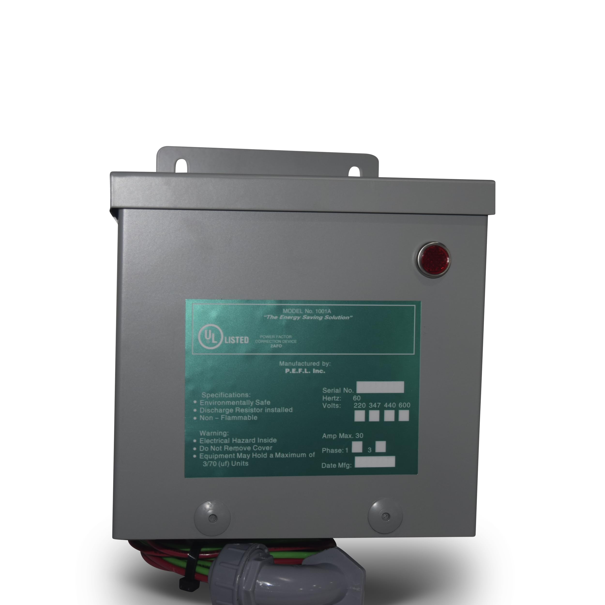 Energy Saving Power Factor Correction Device with Whole House Surge Protection for 200 AMP Service - Reduce Electricity Bills & Protect Appliances from Power Surges