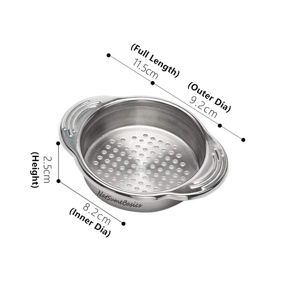Premium Stainless Steel Tuna Strainer & Colander - Oil Drainer for Tuna, Vegetables, Beans - Dishwasher Safe Kitchen Tool for Easy Food Prep & Healthy Cooking