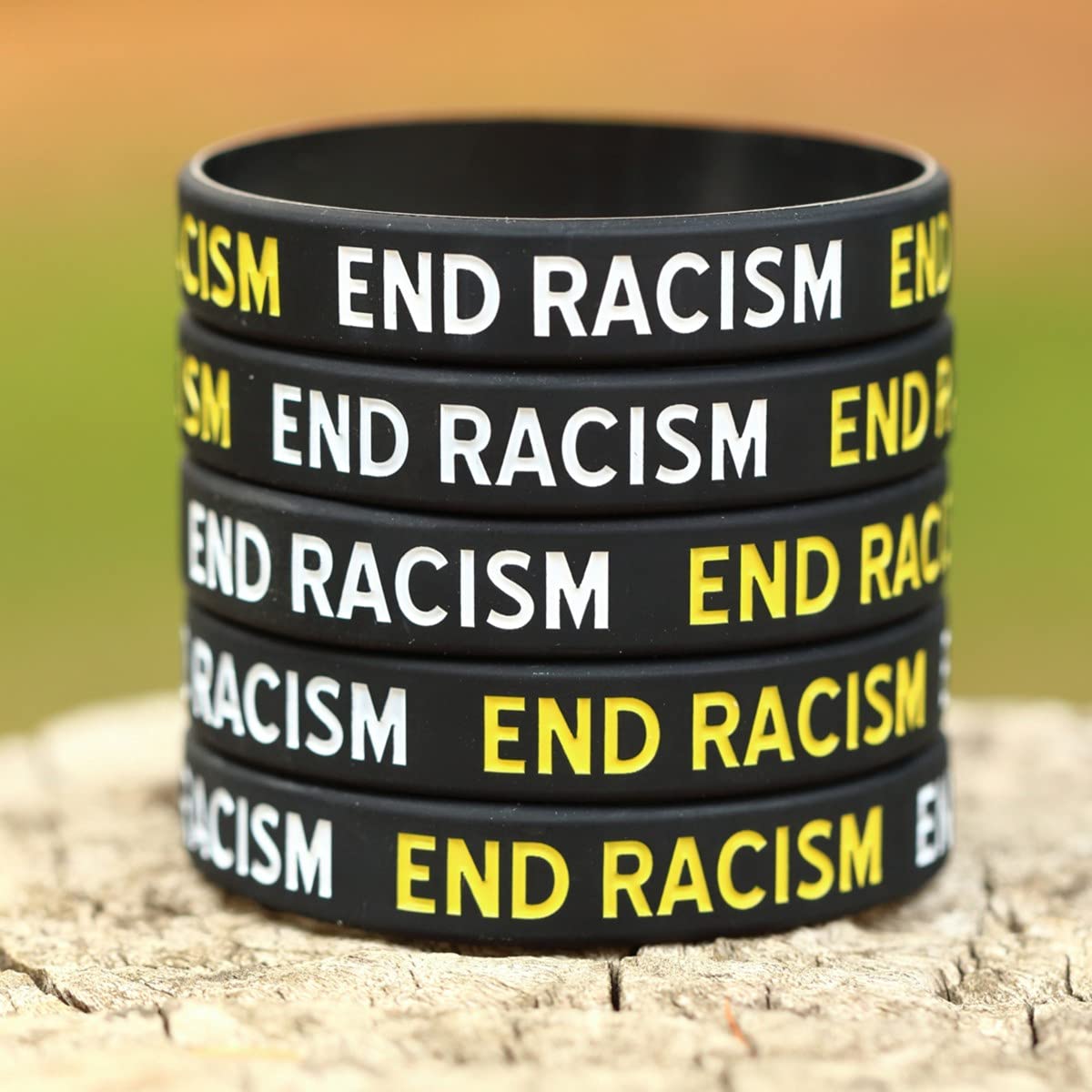 100 Pack Anti-Racism Unity Bracelets - Rainbow Color Equality Wristbands for Social Justice, Protests & Awareness Events - Bulk Solidarity Bracelets for Schools, Fundraisers and Diversity Campaigns