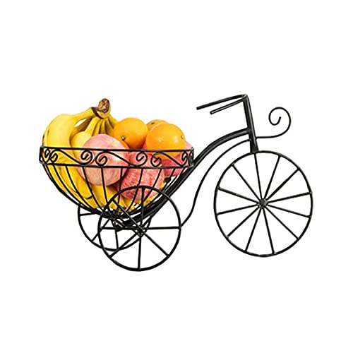 Creative Wrought Iron Bicycle Fruit Basket - Stylish Snack Storage Bowl for Kitchen, Living Room & Office Desk Decor | Perfect for Home, Party & Gift Use