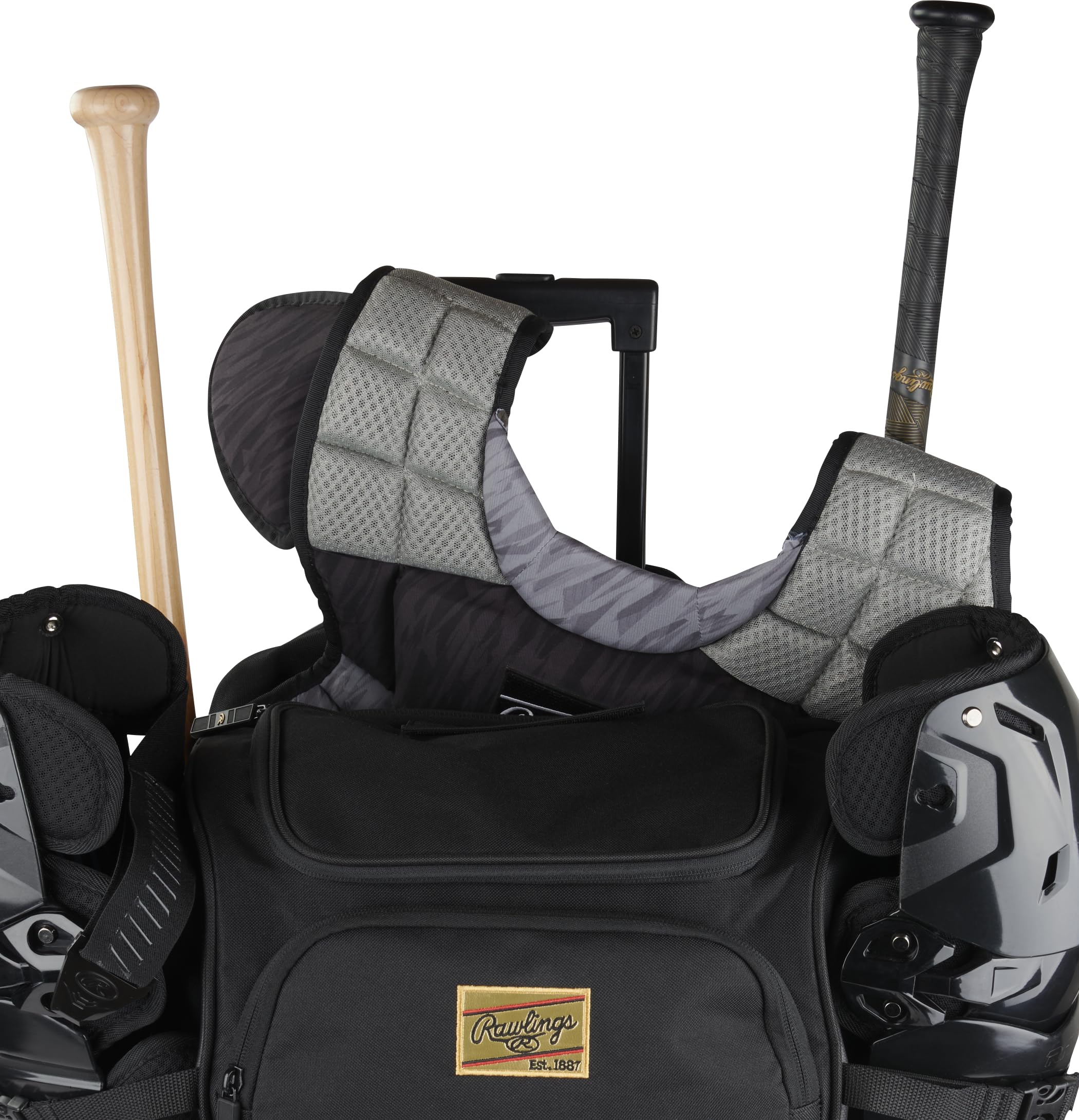 Rawlings GOLD COLLECTION Wheeled Equipment Bag for Baseball & Softball - Durable Sports Gear with Multiple Style Options | Perfect for Team Travel & Game Day Organization
