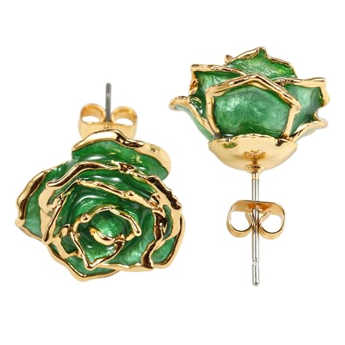 Ear Studs Green