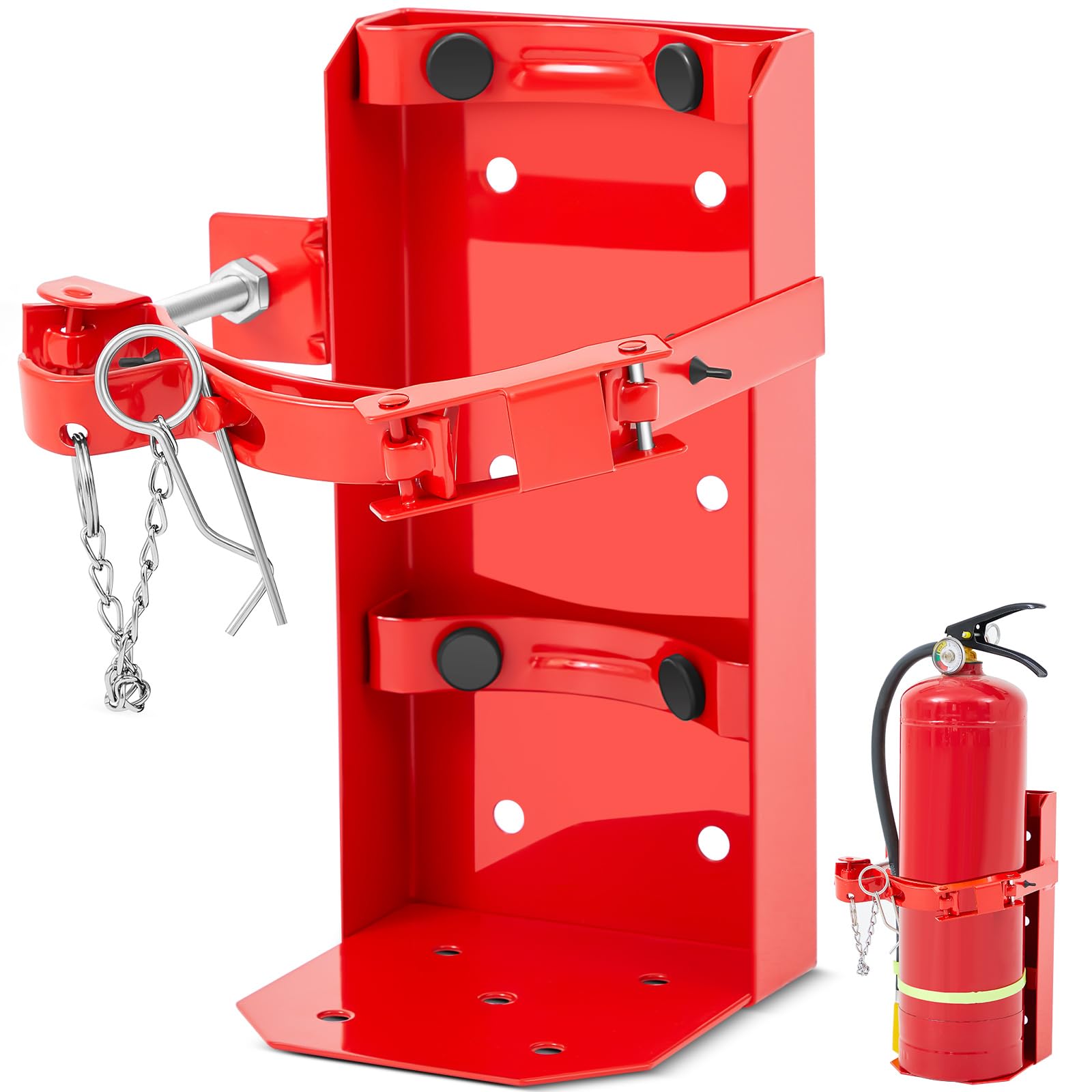 Heavy Duty Fire Extinguisher Bracket - 10 lb Metal Wall Mount Holder for Home, Garage, RV, Truck & Boat | Secure Fire Safety Solution for Vehicles & Emergency Preparedness