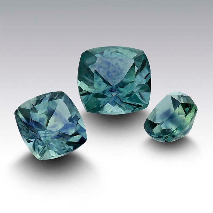 Natural Montana Teal Blue Sapphire Loose Stone - 3.4mm Cushion Cut, VS Clarity, September Birthstone - Mined & Cut in USA | Perfect for Engagement Rings, Birthstone Jewelry & Custom Designs