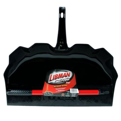 Libman 22-Inch Heavy Duty Outdoor/Shop Broom with Durable Scoop - Ideal for Patio, Garage, Warehouse & Industrial Cleaning
