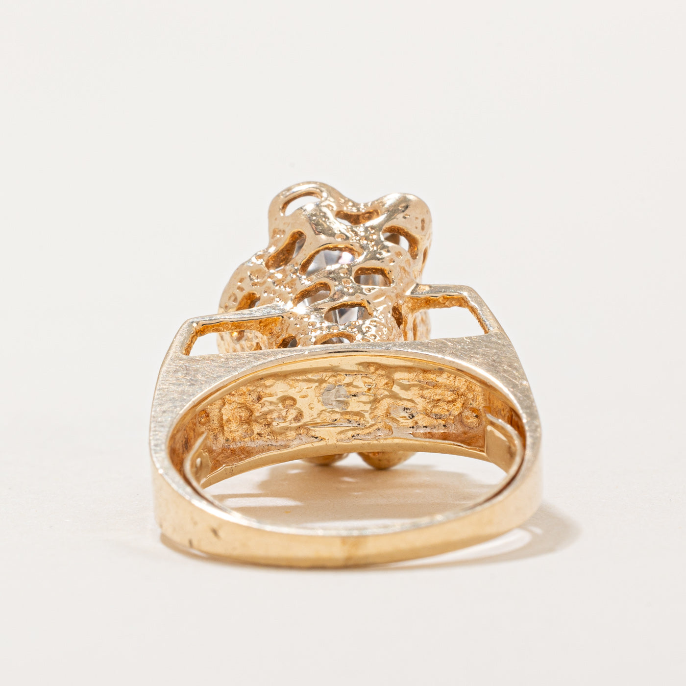 0.27ctw Diamond Cocktail Ring for Women - Size 6.25 - Elegant Cubic Zirconia Statement Jewelry for Parties, Weddings & Evening Events