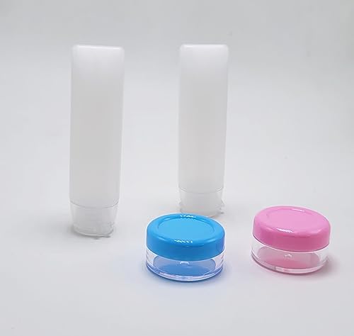 Leak Proof & Durable Refillable Lotion Bottles Set - 8oz Travel Liquid Soap Dispenser for Bathroom, Kitchen & Gym - Multicolor (Pack of 1)