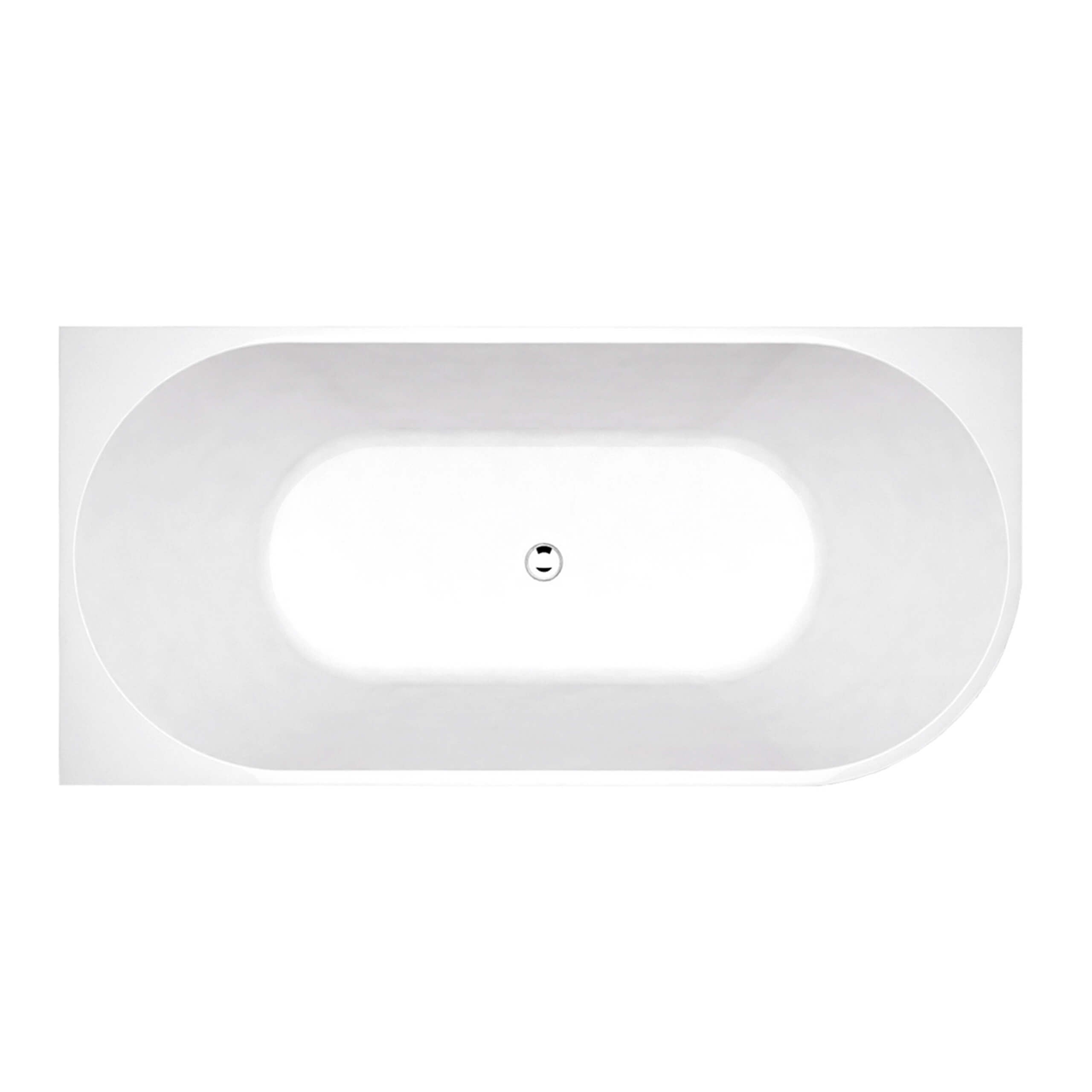 1700mm Left-Hand Corner Bathtub in Gloss White - Perfect for Small Bathrooms & Space-Saving Designs