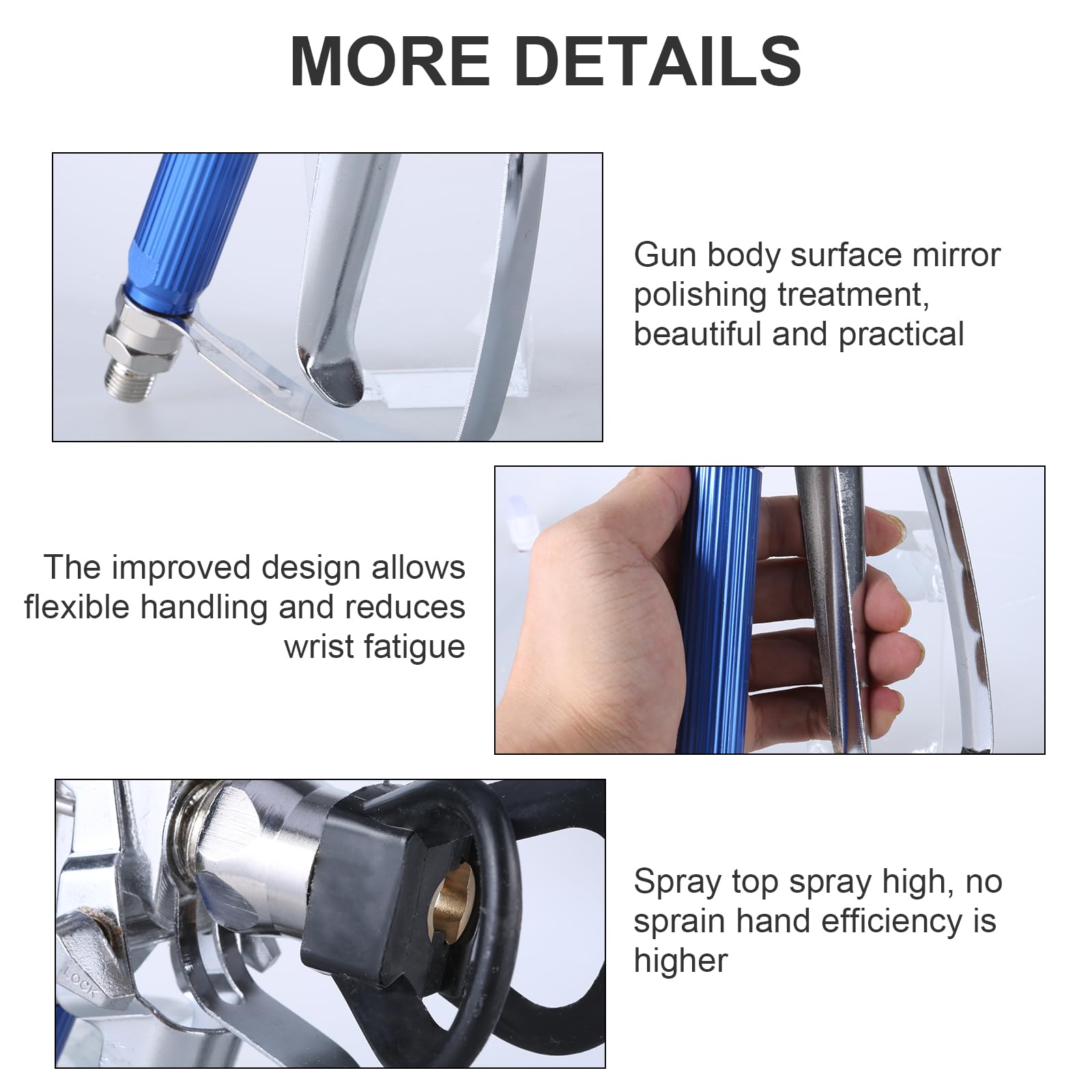 12-Piece Airless Spray Gun Kit with Nozzle Guard - Includes 5 Spray Tips & 5 Airless Paint Spray Guns for Professional Painting | Perfect for Home Renovation, Furniture Refinishing & DIY Projects