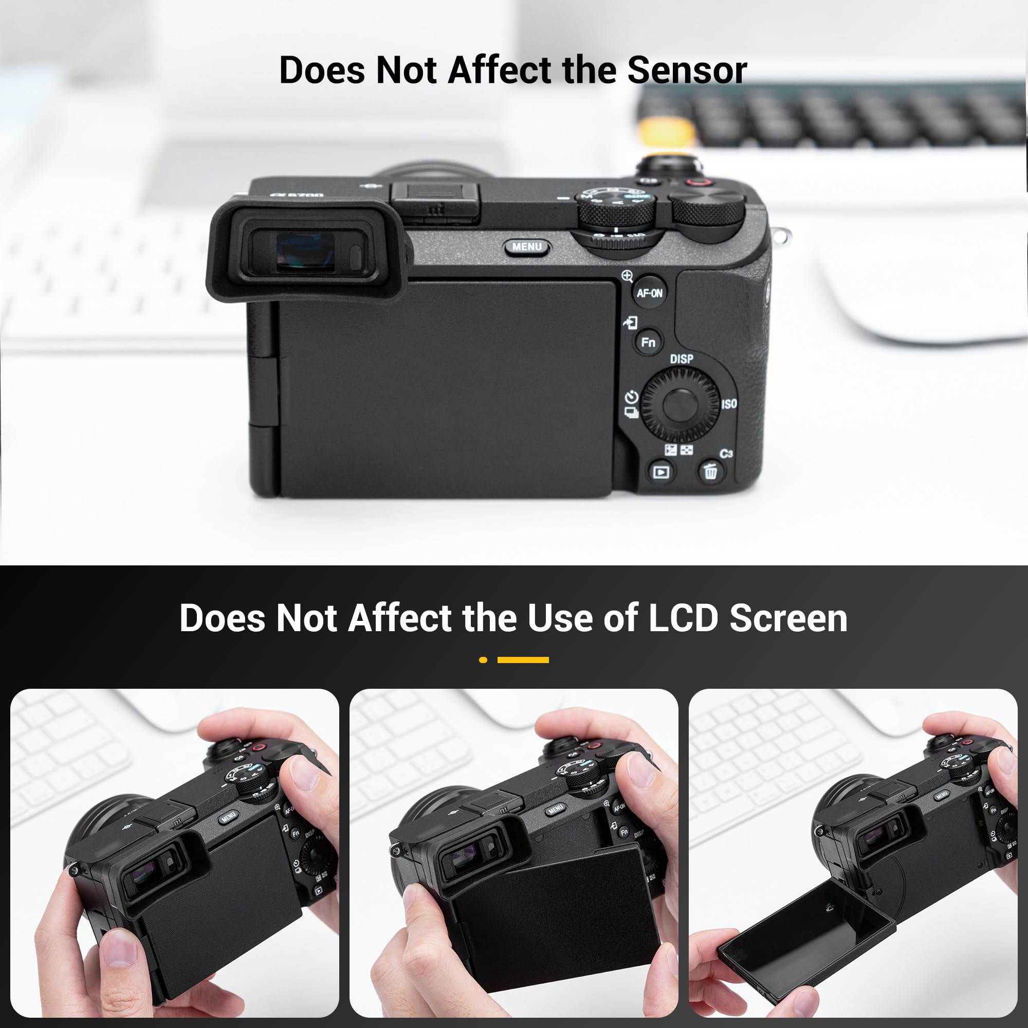 FDA-EP20 Replacement Eyecup for Sony A6700 Camera (ILCE-6700) - Extended Comfort Eyepiece Viewfinder Accessory - Perfect for Outdoor Photography & Travel Shooting