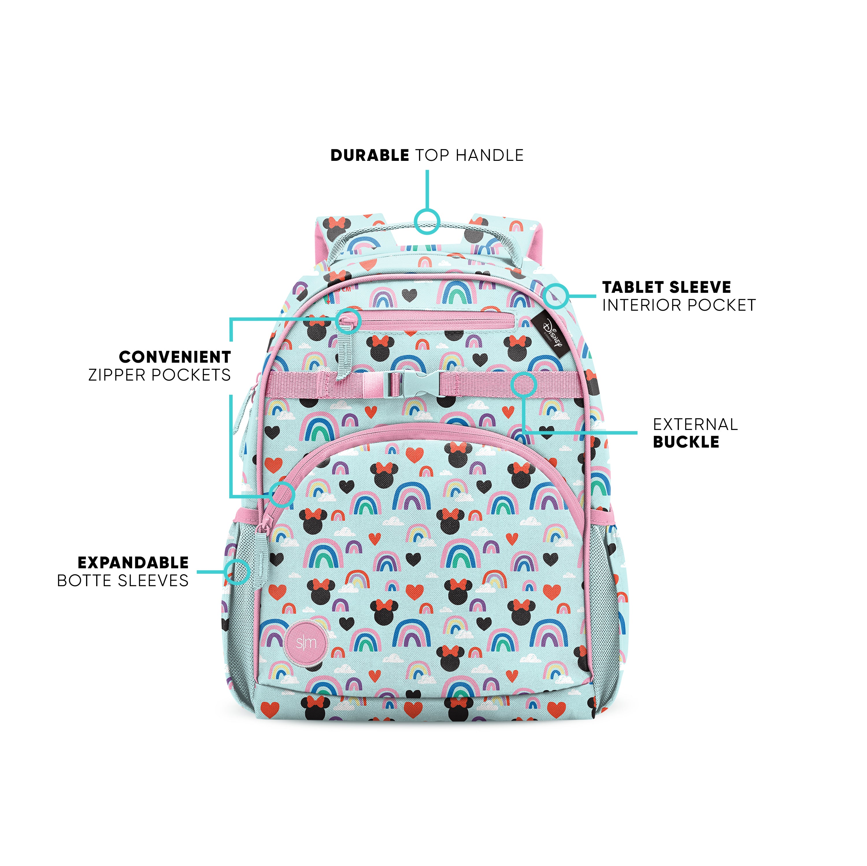 Fletcher Kids' Backpack Large - Durable School Backpack for Boys & Girls, Spacious Bookbag with Multiple Pockets - Perfect for School, Travel, and Daily Use