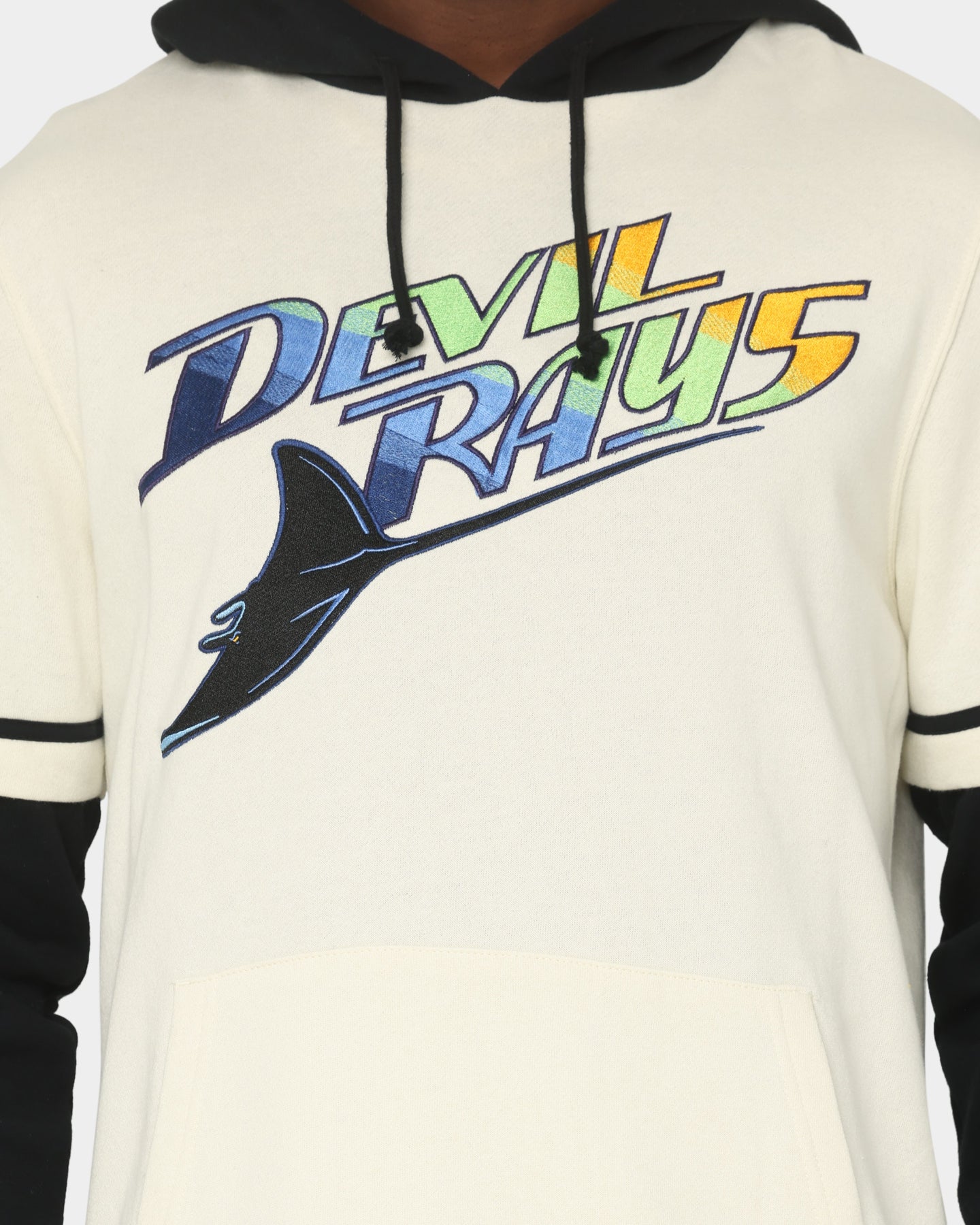 47 Brand Tampa Bay Rays Shortstop Hoodie Cream - MLB Fan Apparel for Men & Women - Perfect for Baseball Games, Casual Wear & Sports Events