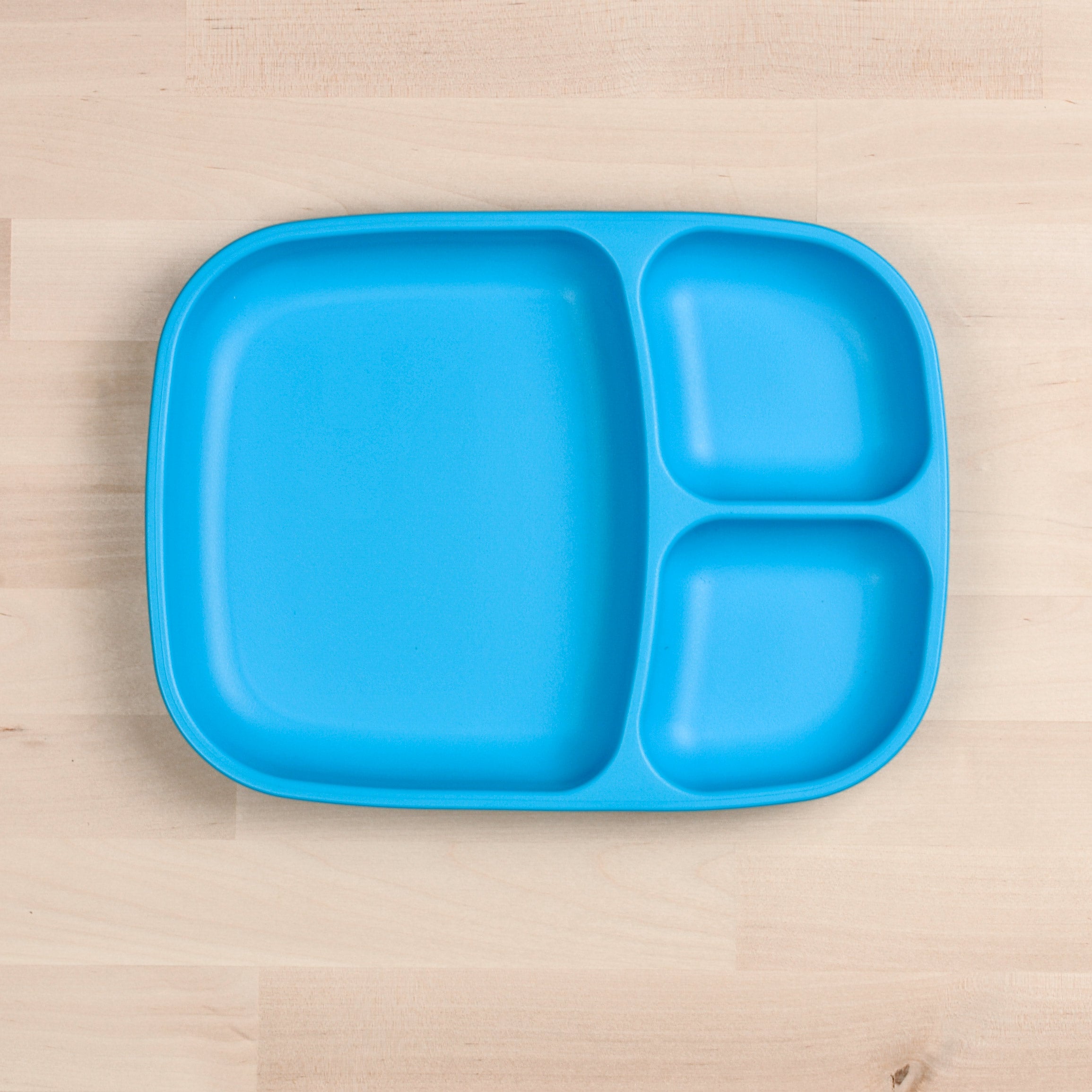 Re Play Divided Plate Large - BPA-Free, Eco-Friendly Kids Dinnerware for Toddlers & Babies - Perfect for Home, School, and Travel Meals