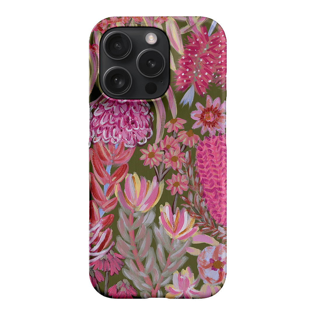 Floral Island Phone Case for iPhone 15 Pro Max - Waterproof Protective Cover with Cute Flower Design | Perfect for Beach Vacation, Summer Outings & Everyday Use