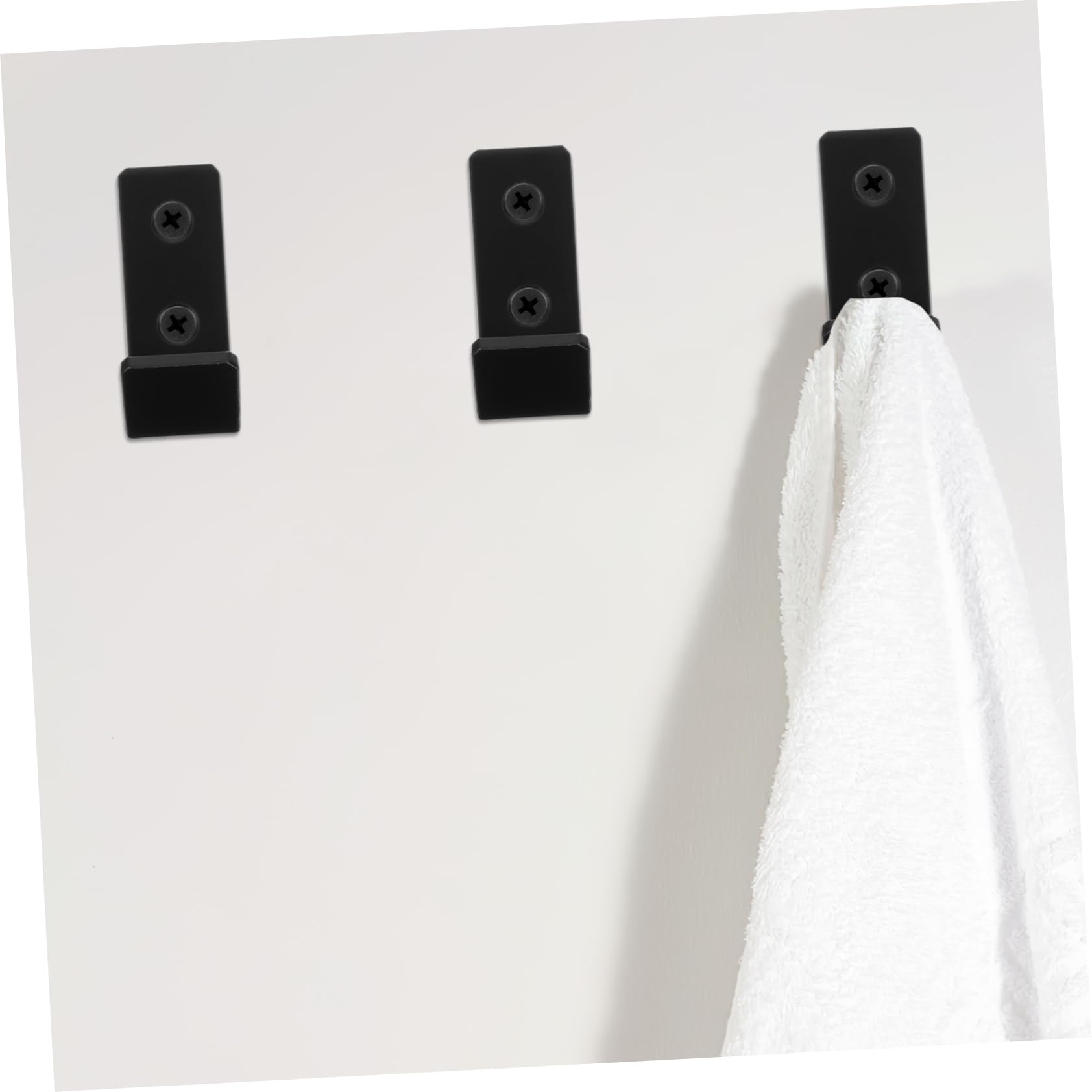 SOLUSTRE 4pcs Wall Mount Bracket Tools Hooks - Heavy Duty Metal Garden Tool Organizer Hanger for Garage, Shed, and Workshop Storage