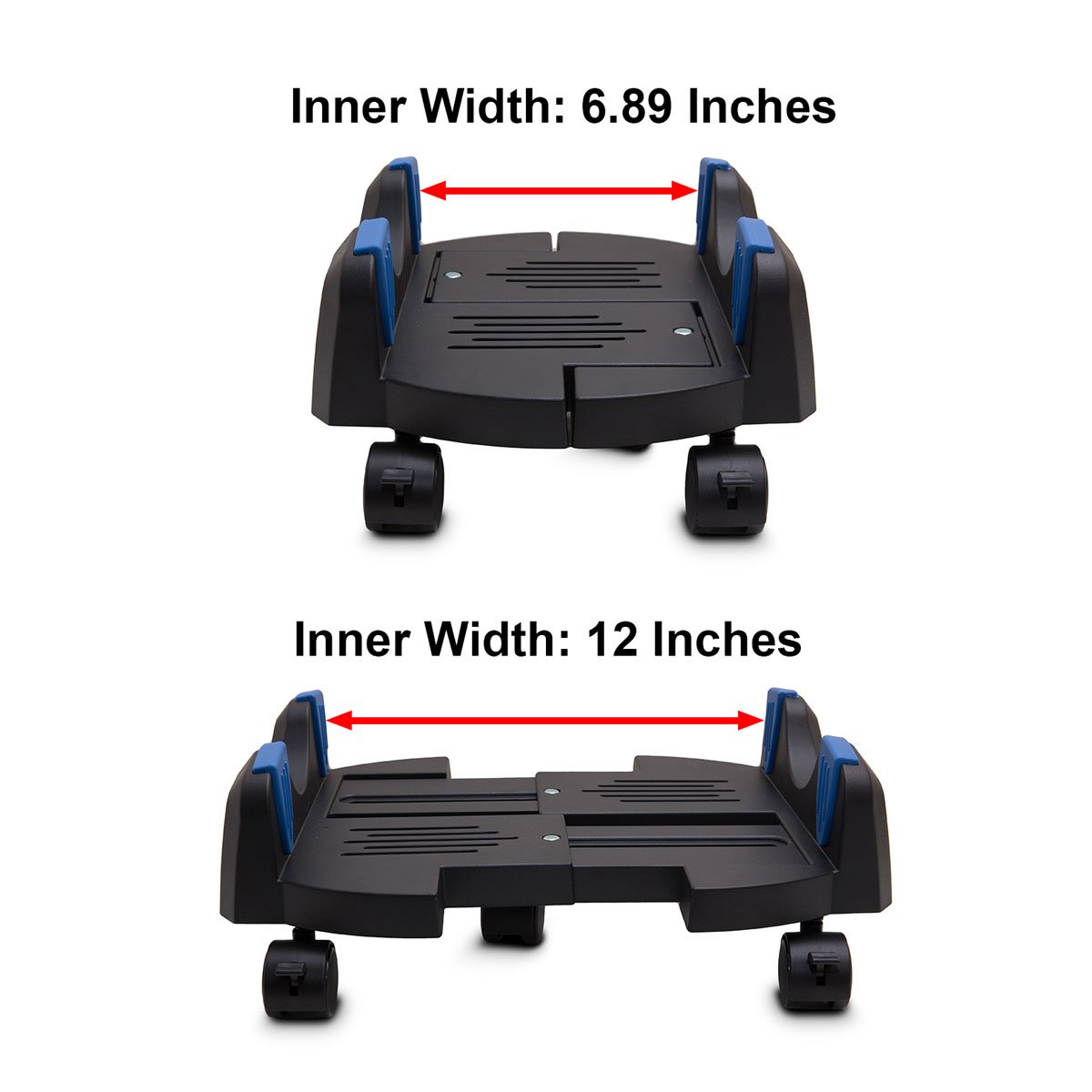 I/O CREST Adjustable Plastic Computer Floor Stand for ATX Case - 6.9
