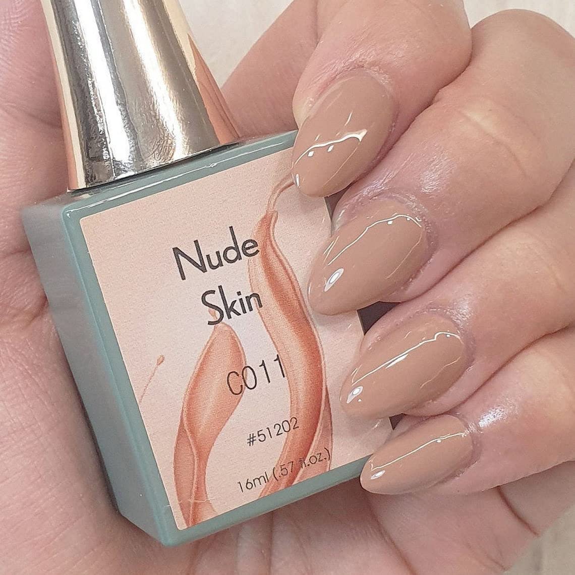 CANNI 16ml Gel Nail Polish - Nude Skin Series, Shining Color, Soak Off UV Gel Varnish, Requires UV Light to Cure (C011) - Perfect for Salon, Home Manicures & Nail Art Designs
