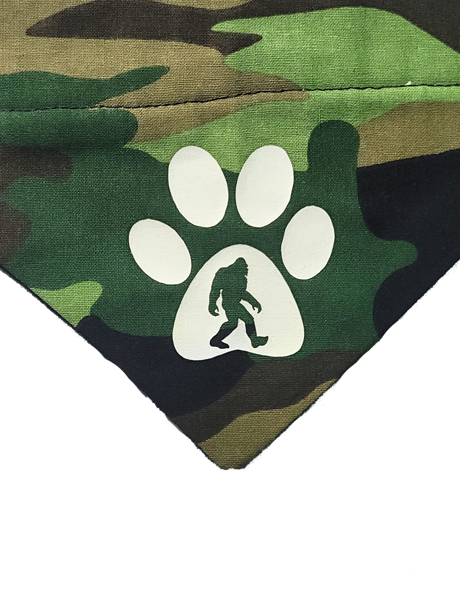 Bigfoot Over the Collar Dog Bandana - Adjustable Slip-On Pet Bandana for Small Dogs - Perfect for Outdoor Adventures, Pet Photos & Costume Parties