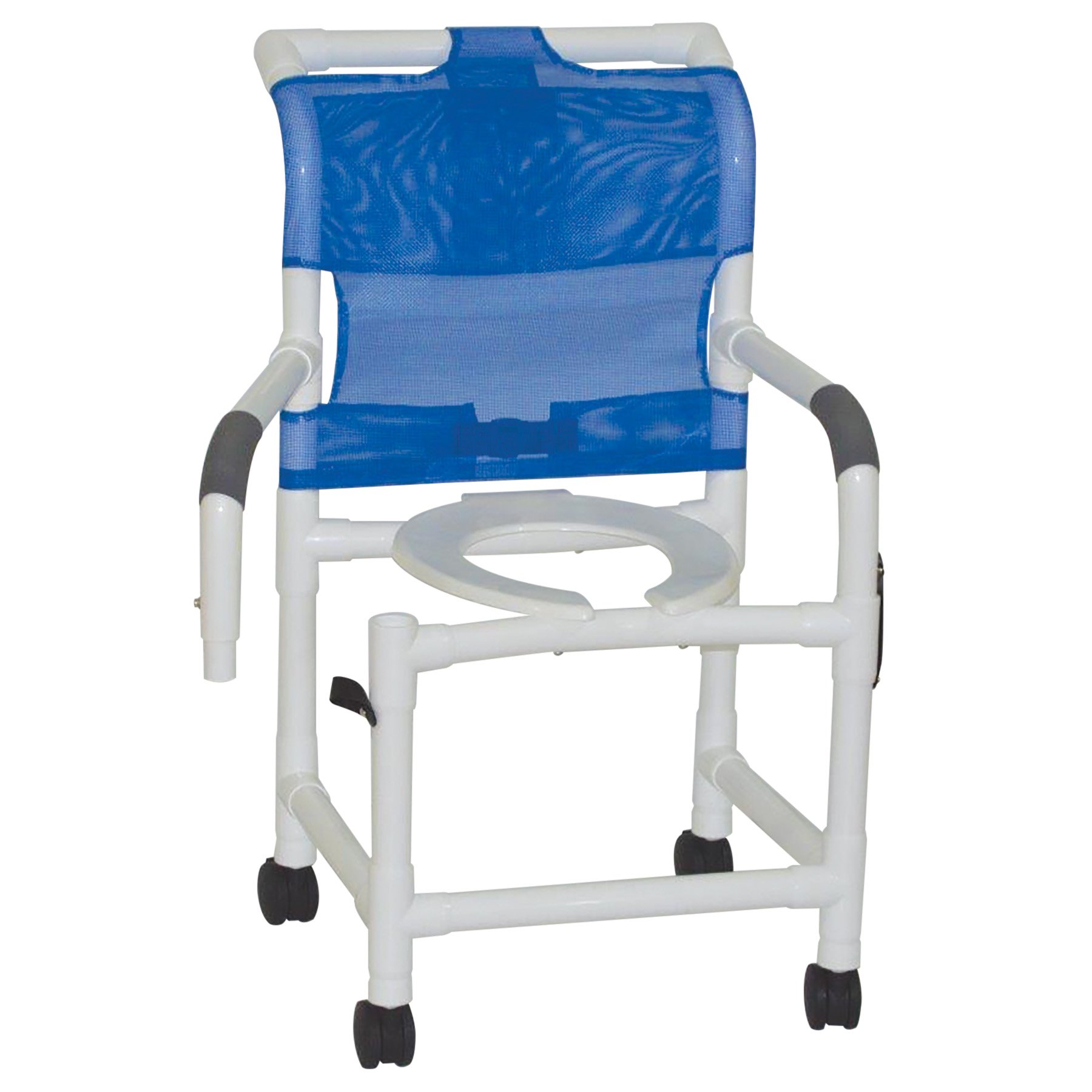 MJM International 118-3TW-DDA Standard Shower Chair with Double Drop Arms - 300 lb Weight Capacity, 40.5