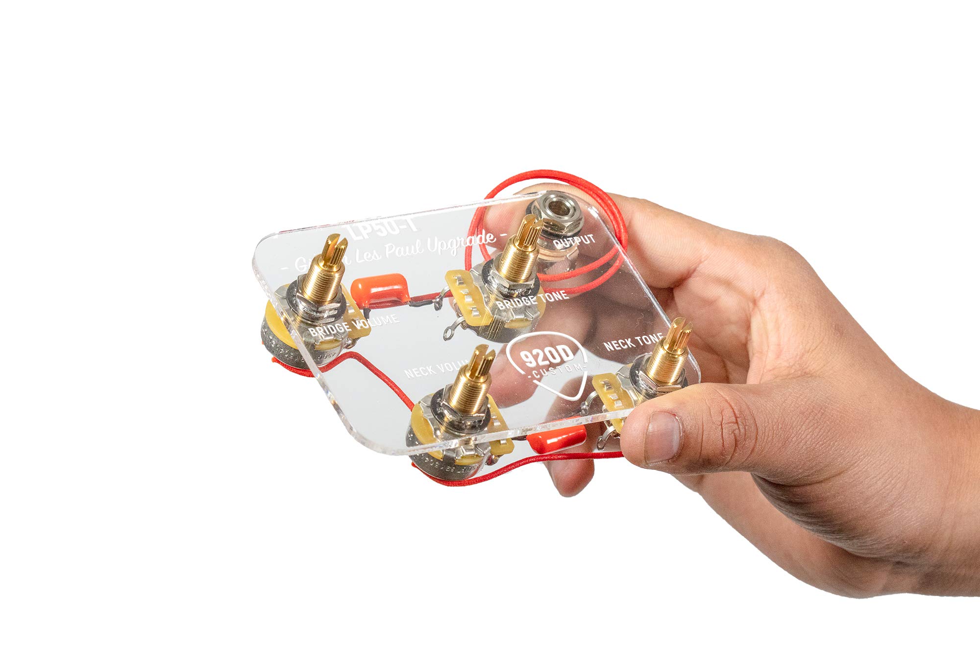Premium 920D Custom Les Paul Wiring Harness Kit with 3-Way Toggle Switch & 4 Long Shaft Pots - Perfect for Guitar Upgrades, DIY Repairs, and Professional Installations