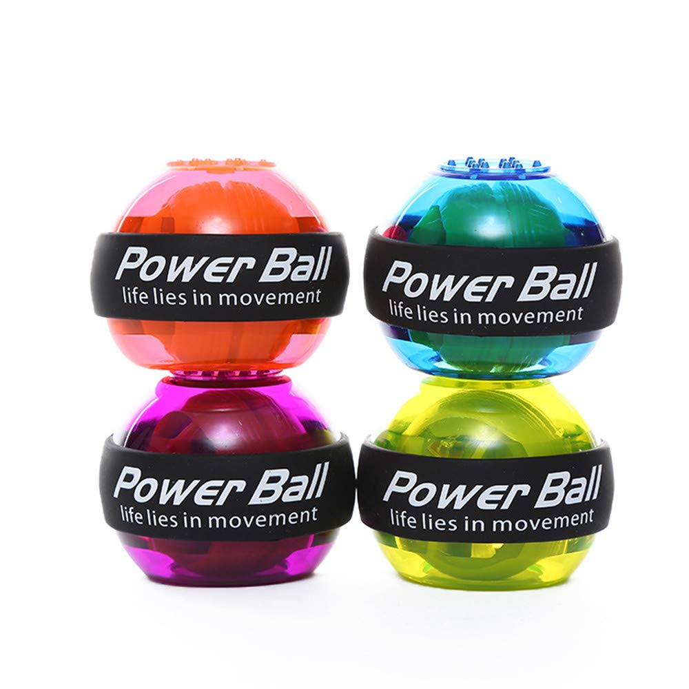 Power Wrist Ball Gyro Hand Grip Strengthener - Wrist & Forearm Exerciser for Strength Training, Carpal Tunnel Relief & Rehabilitation - Perfect for Athletes, Gamers & Office Workers