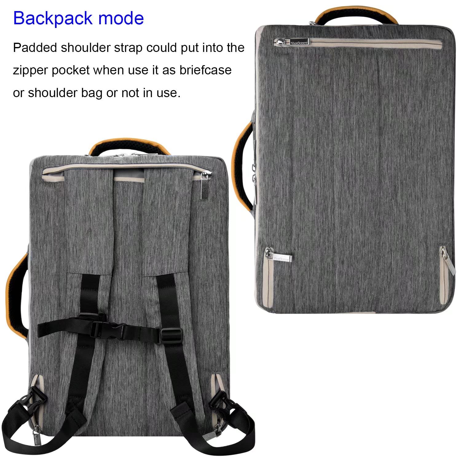 Universal Hybrid Laptop Messenger Bag Briefcase Computer Handbag for Work, Travel, and Everyday Use