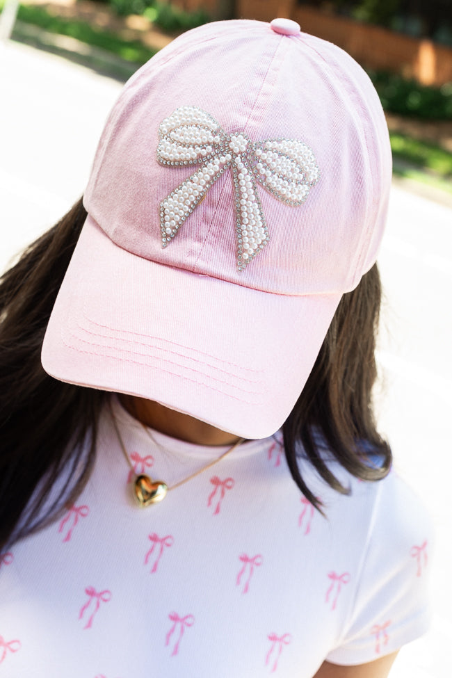 Pink Pearl Bow Hat for Women - Elegant Fashion Hair Accessory for Parties, Weddings & Special Occasions