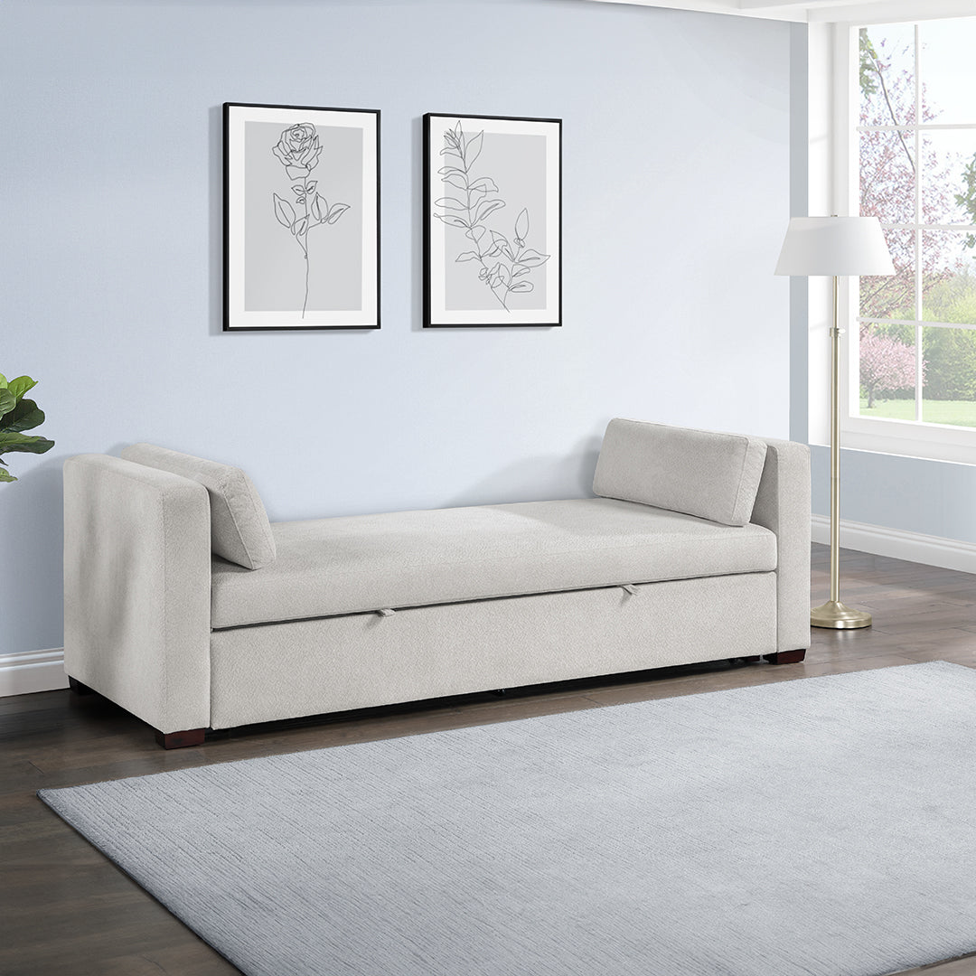 Blair Daybed - Modern Tufted Upholstered Sofa Bed with Wooden Legs for Living Room, Guest Room & Small Spaces | Perfect for Lounging, Napping & Extra Sleeping Space