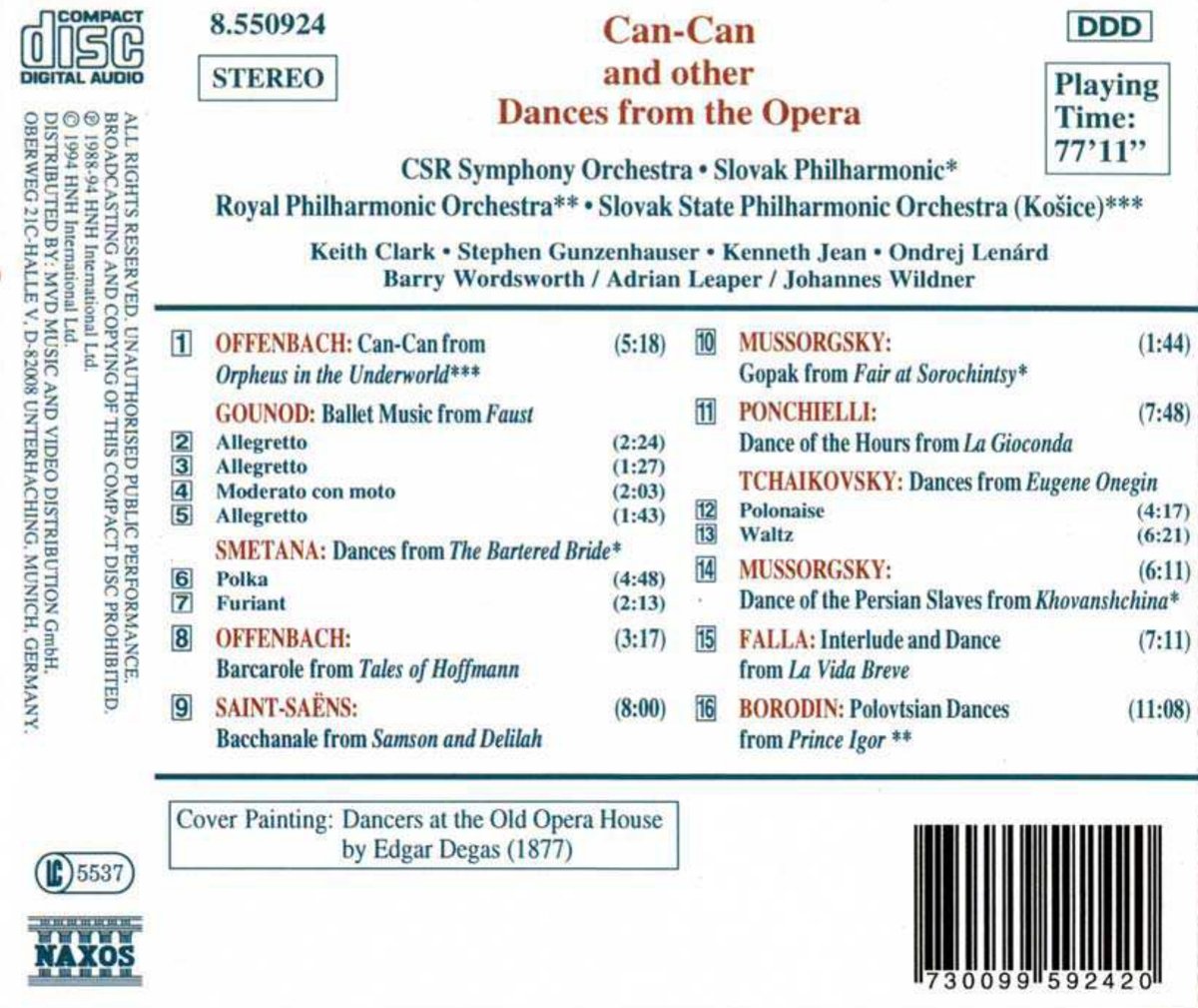 Can Can & Other Dances from the Opera - Classical Music Collection for Ballet, Theater & Home Entertainment