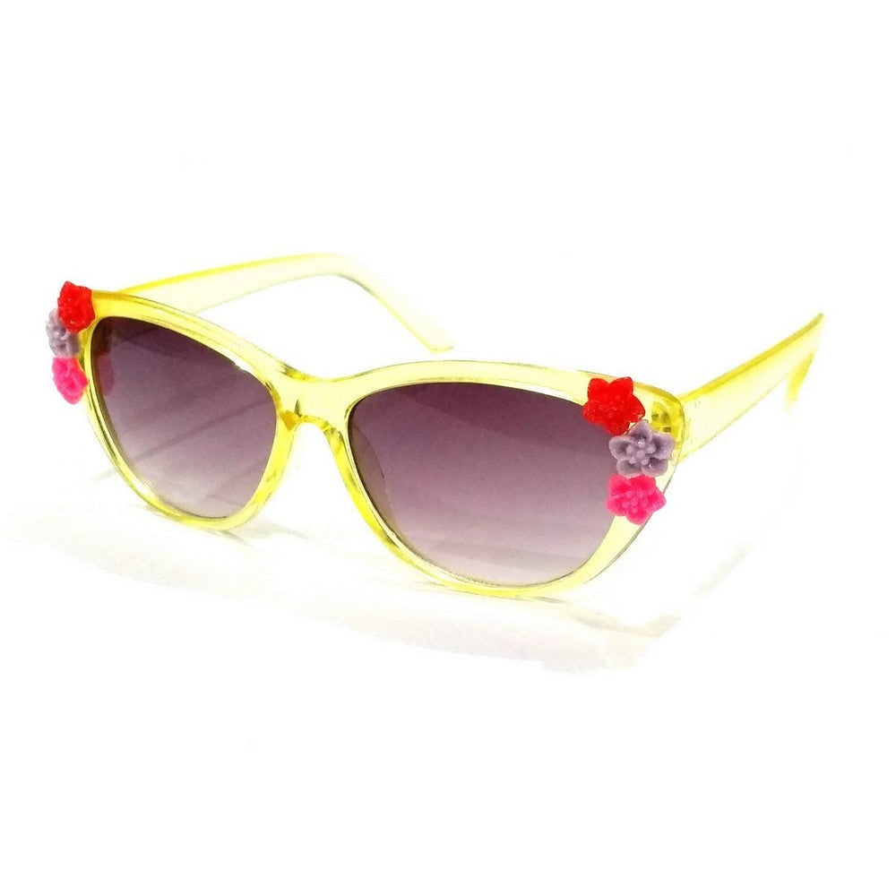 Yellow Kids Fashion Sunglasses TKS004 - UV Protection, Lightweight & Durable for Boys & Girls - Perfect for Outdoor Play, Beach, Pool & Summer Activities