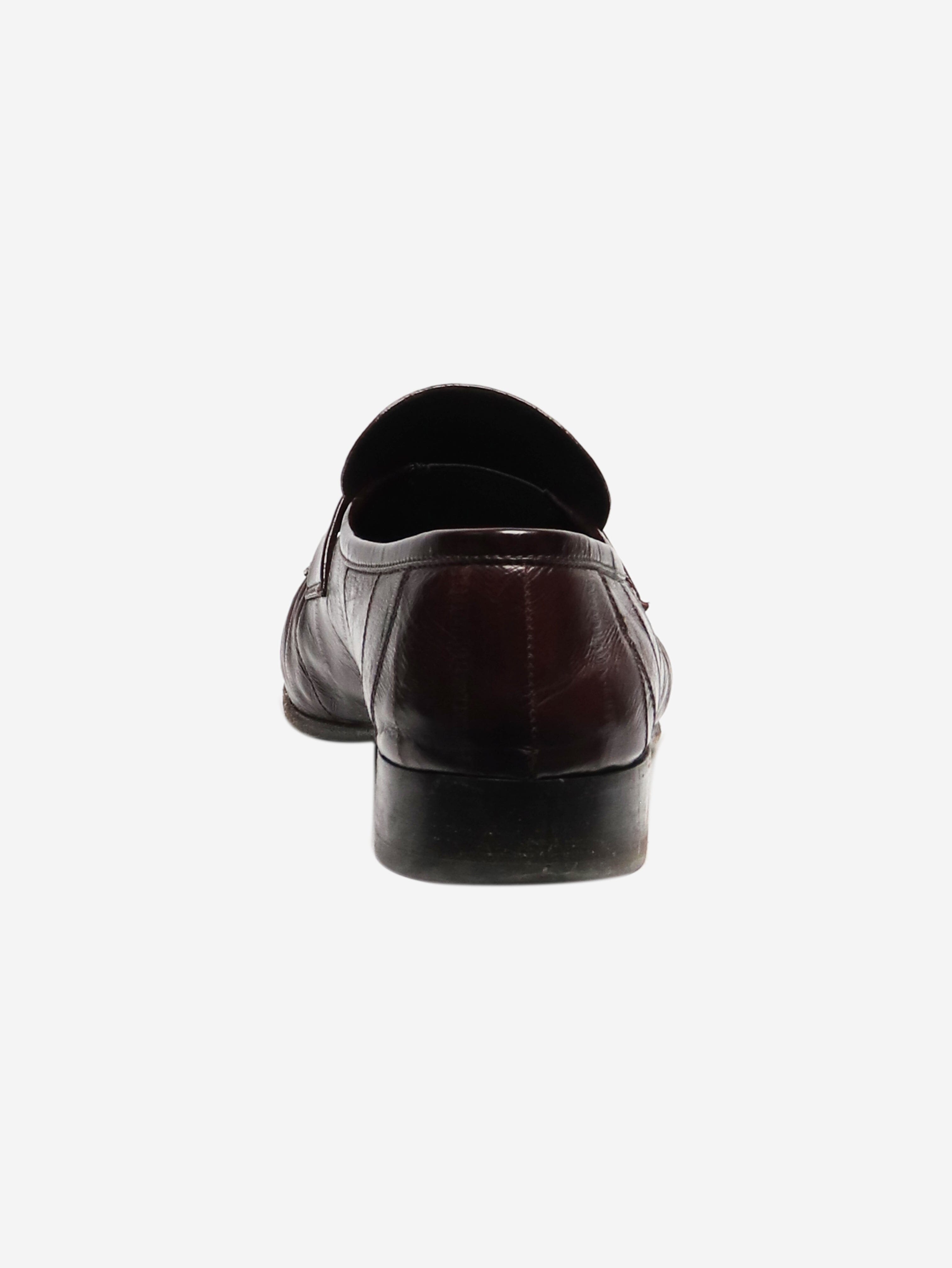 Premium Brown Leather Loafers for Men - Size EU 40 (UK 7) - Comfortable Slip-On Dress Shoes for Business, Casual & Travel