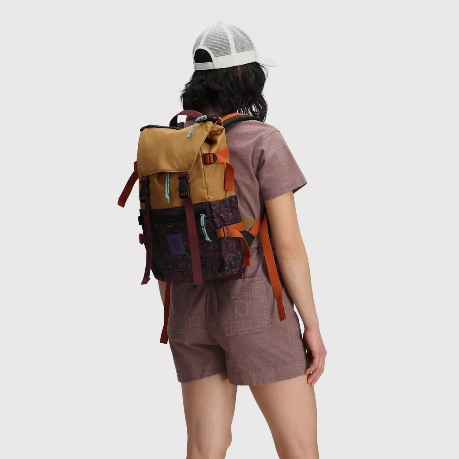 Topo Designs Rover Pack Classic Backpack - Khaki/Black - Durable Everyday Carry Bag for Hiking, Travel & Commuting