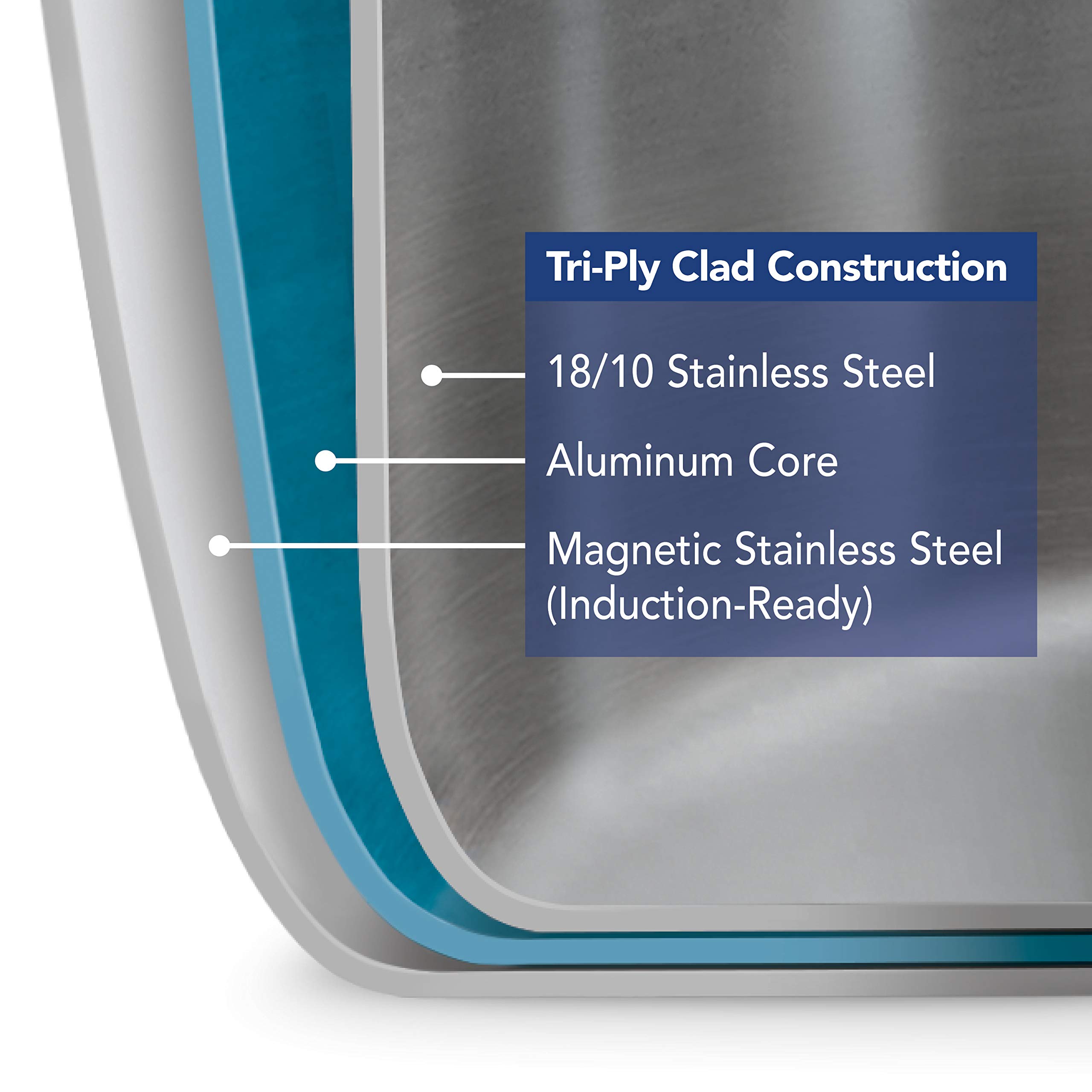 **Tramontina 8-Quart Stainless Steel Stock Pot with Glass Lid – Tri-Ply Clad, Induction-Ready, Dishwasher Safe, NSF-Certified – Perfect for Pasta, Soups & Stews – Made in Brazil**
