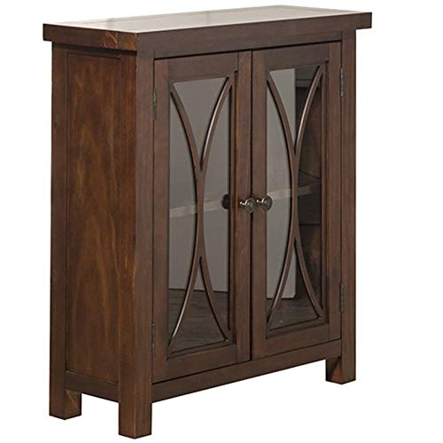 BOWERY HILL 29-Inch Modern Console Table - Rustic Mahogany Finish for Entryway, Living Room & Hallway Decor