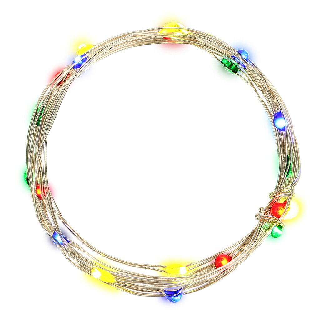 LED Fairy String Lights - 20 LEDs, 6.6ft Battery Operated for Home Decor & Parties