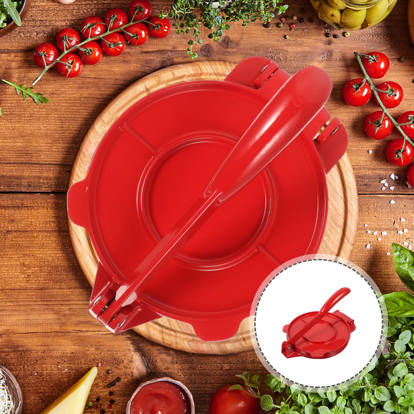 Premium Folding Aluminum Tortilla Press - Heavy Duty Corn & Flour Tortilla Maker for Homemade Wraps, Quesadillas & Tacos - Perfect for Mexican Cuisine & Home Kitchen Use