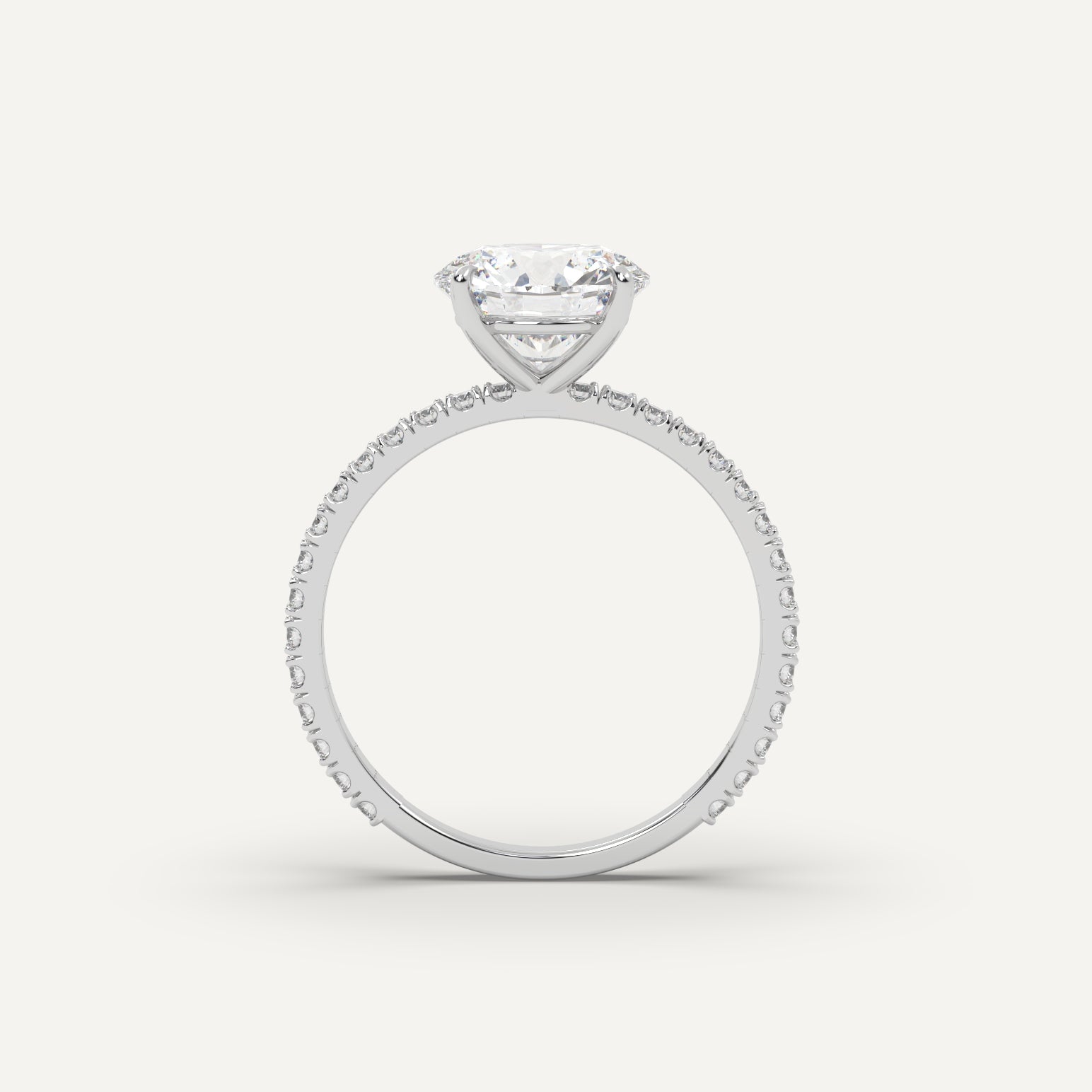 2 Carat Round Cut Diamond Ring - 14K White Gold Solitaire Engagement Ring for Women | Perfect for Proposals, Weddings & Anniversaries