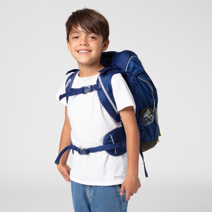Ergobag 6-Piece School Backpack Set with Dinosaur & Bear Design - Perfect for Kids, Students, and Daily Use in Classroom, Travel, and Outdoor Activities