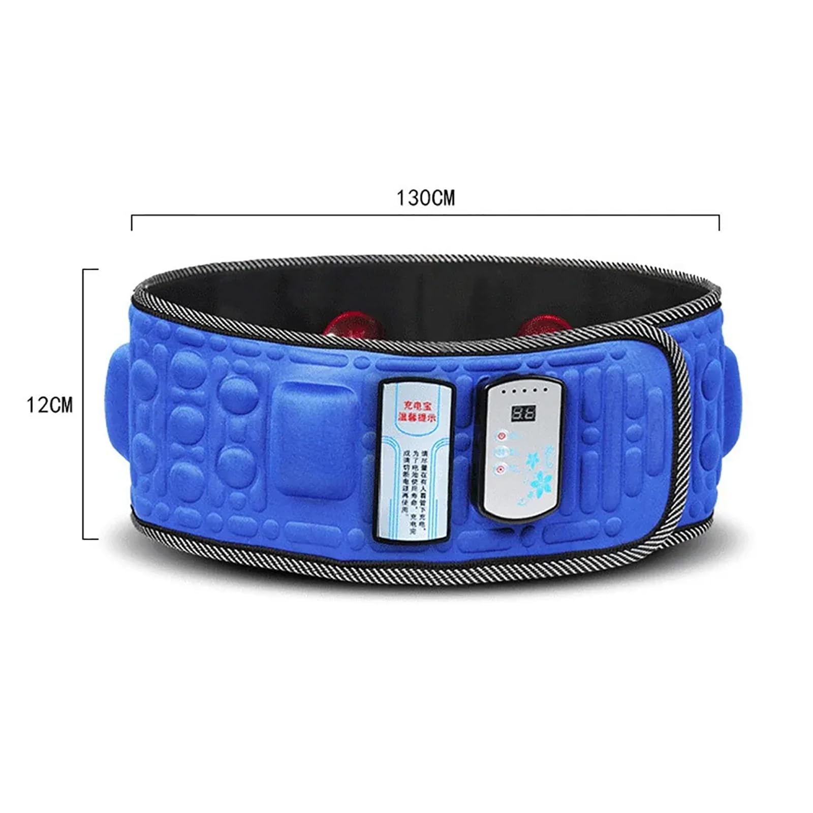Electric Vibrating Slimming Belt - 38 Speed Adjustable & 18 Magnets for Belly Fat Burning, Waist Toning & Body Shaping - Perfect for Home, Office & Full Body Workout