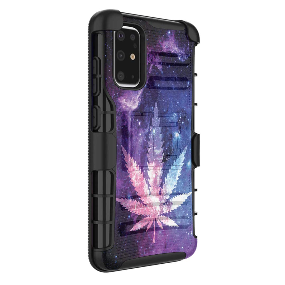 Armor Case for Samsung Galaxy S20 5G - Shockproof with Kickstand & Belt Clip (Space Purple) for Outdoor & Work