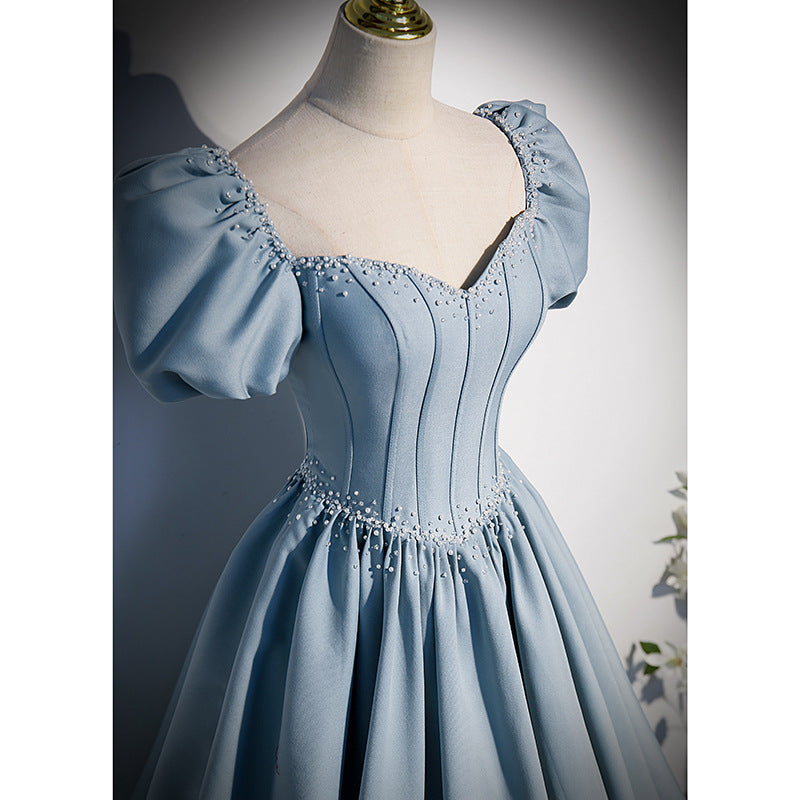 French Style Satin Princess Gown - Sweet 16 Party Dress, Formal Evening Dress for Teens - Perfect for Quinceañera, Prom, Homecoming & Special Occasions