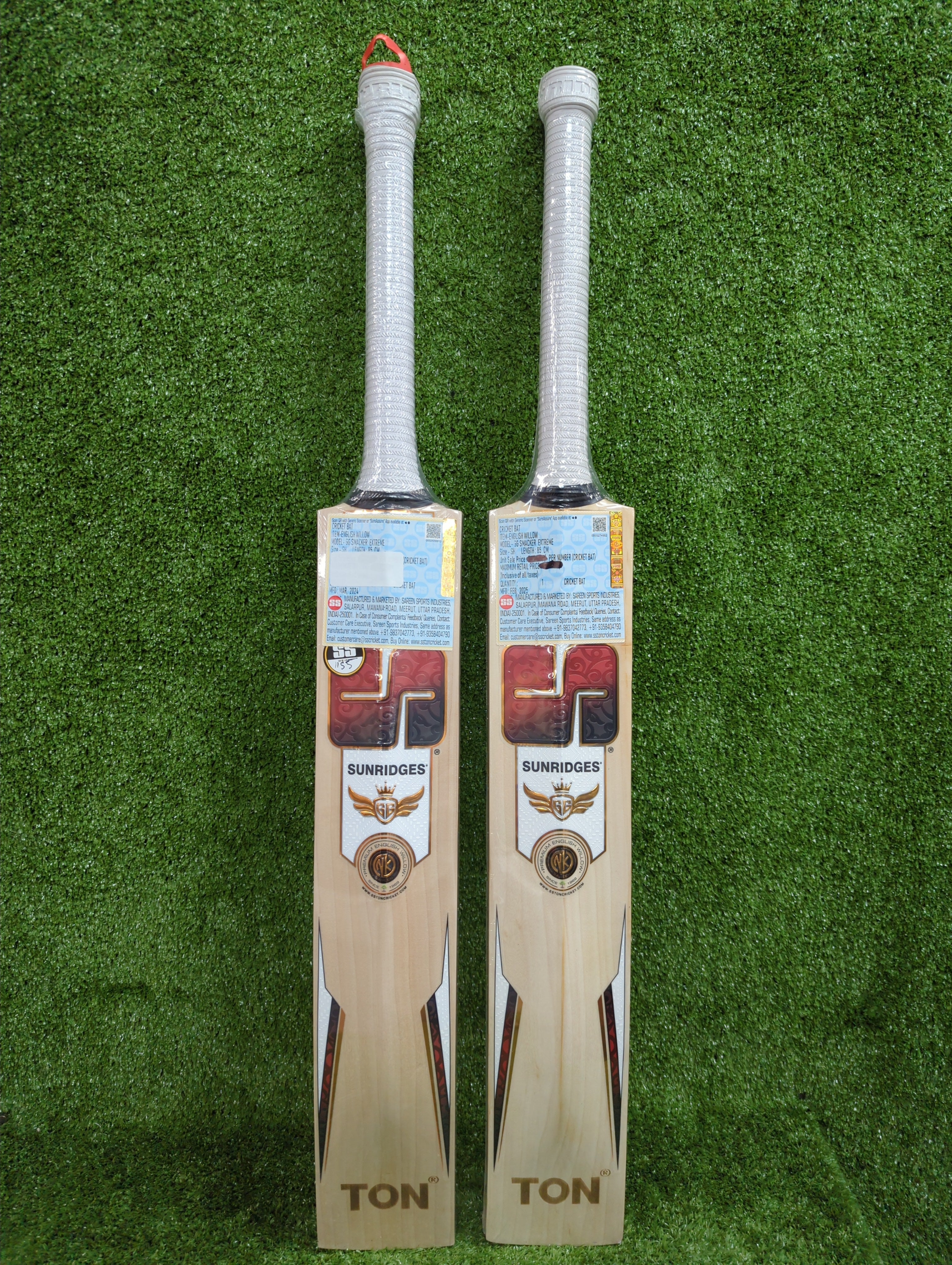 Premium SS GG Smacker Extreme English Willow Cricket Bat - High Performance for Professional & Amateur Players - Perfect for Matches, Training & Backyard Games