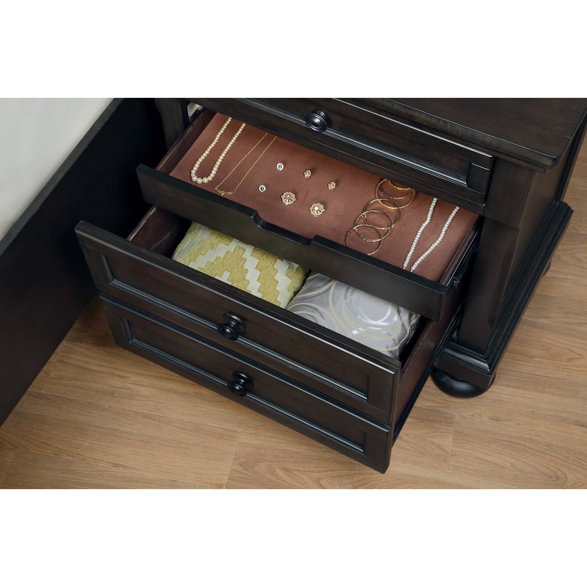 Modern Nightstand with Drawer - Wooden Bedside Table for Bedroom, Living Room, or Office - Compact Storage Solution for Books, Lamps, and Essentials