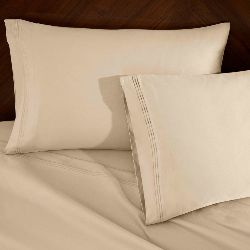 Premium 1000 Thread Count Egyptian Cotton Sheet Set - Eco-Friendly, Breathable & Hypoallergenic - Perfect for Luxury Bedding & Hot Sleepers