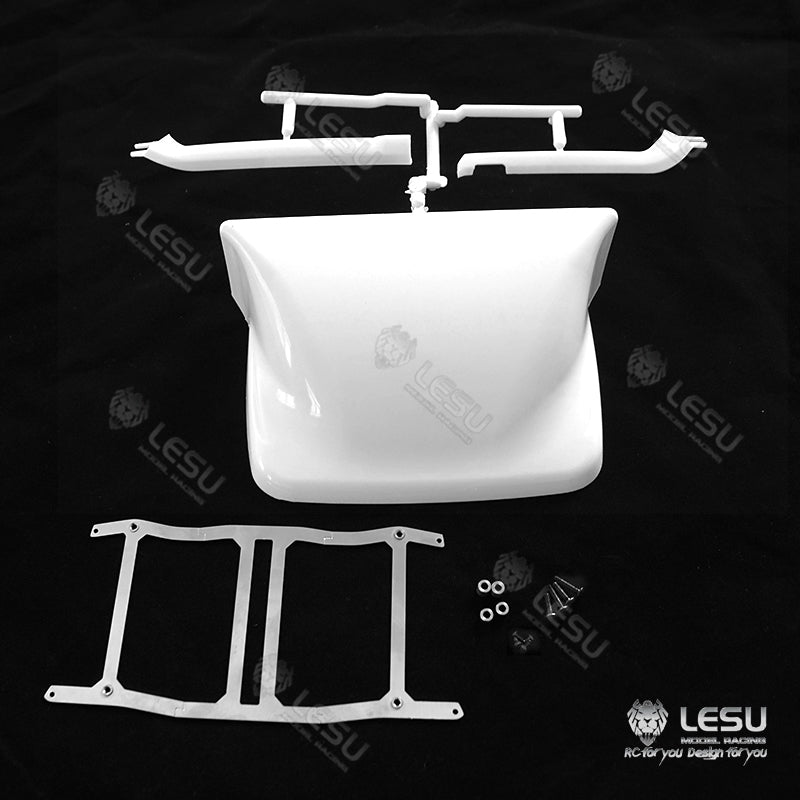 1/14 TAMIYA RC Flat Bed Truck Roof Metal Parts & Canvas Shelf Side Protective Guard Tool Box Ladder - Durable Accessories for Off-Road Model Truck Adventures & DIY Projects