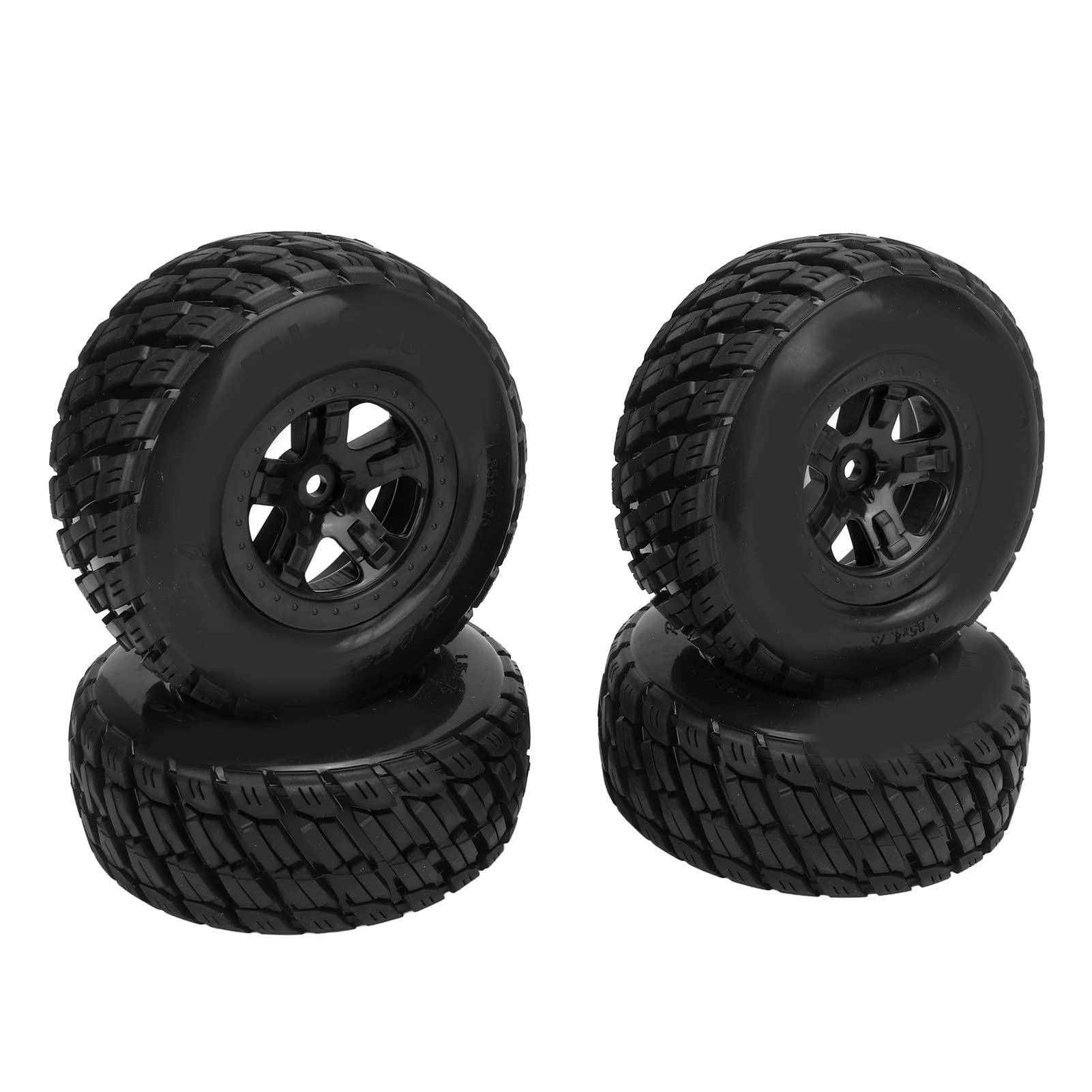 EATC RC Soft Rubber Tires - Replacement Tires for 1/10 Short Course Trucks, Durable & Flexible for Stable Off-Road Driving | Perfect for RC Racing, Bashing & Crawling on Dirt, Sand & Rocky Terrain